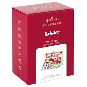 New! Hasbro Twister Boardgame Hallmark Keepsake Christmas Ornament 2021